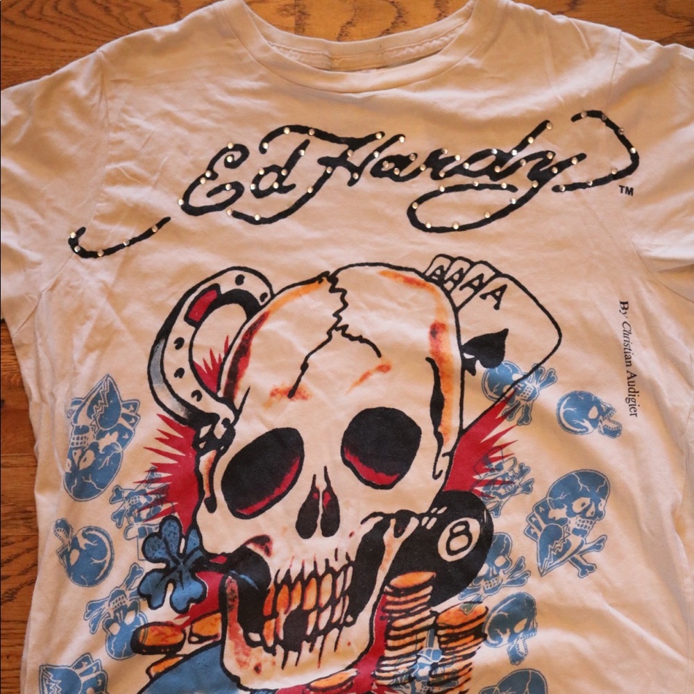 Insane Ed Hardy All-Over Skull Print 🌈💀